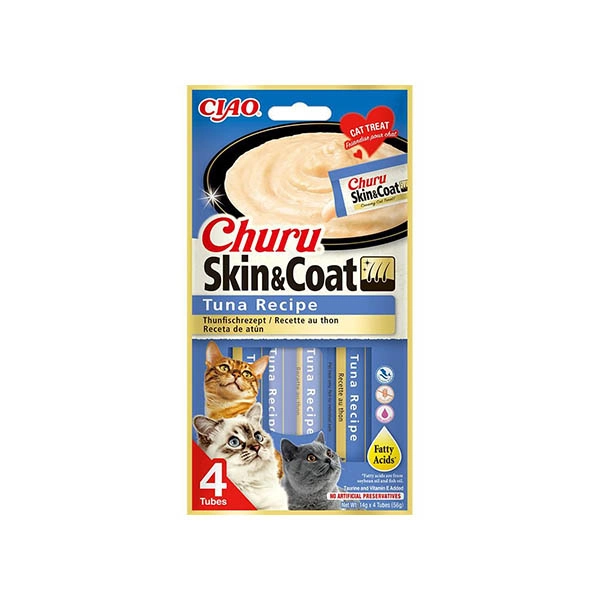 Ciao Churu Skin&Coat -Cilt ve Tüy Sağlığı- Ton balıklı Ödül Maması - 1