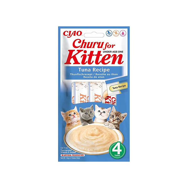 Ciao Churu Yavru Kediler İçin Tuna Balıklı Krema Ödül Maması - 1