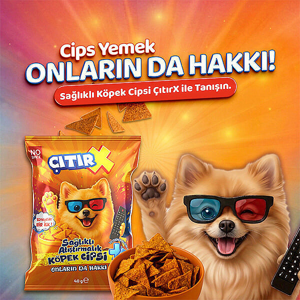 ÇıtırX Kuzu Etli Köpek Cipsi 40 g - 2