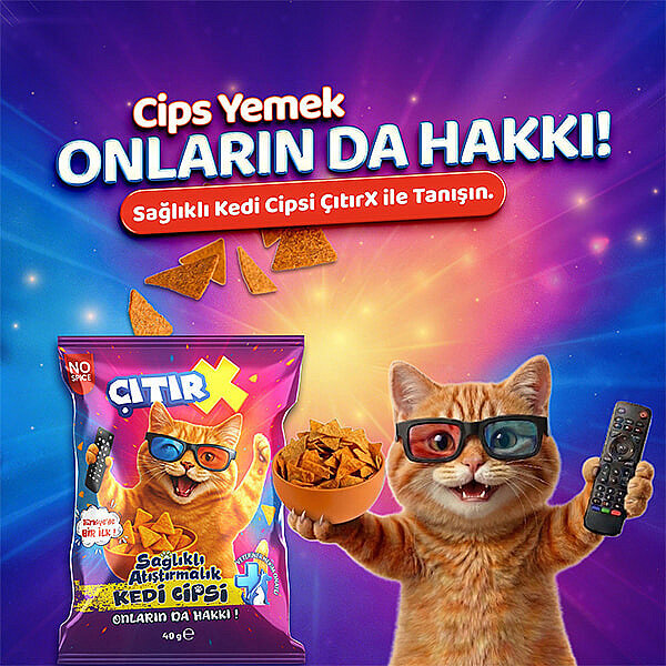 ÇıtırX Somonlu Kedi Cipsi 40 g - 2