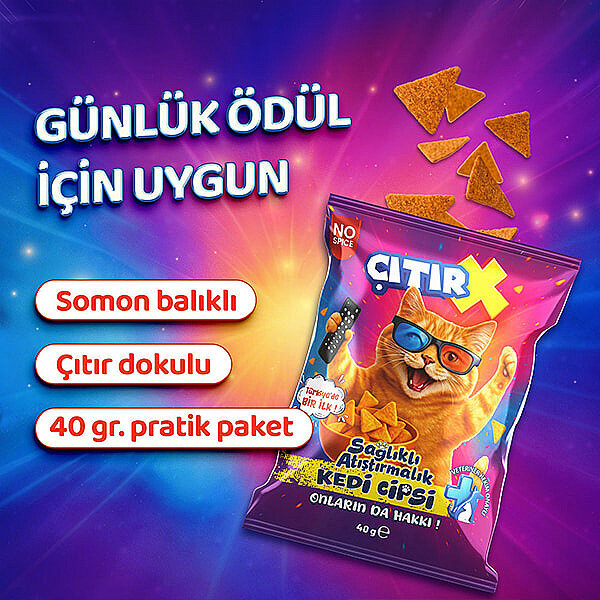 ÇıtırX Somonlu Kedi Cipsi 40 g - 3