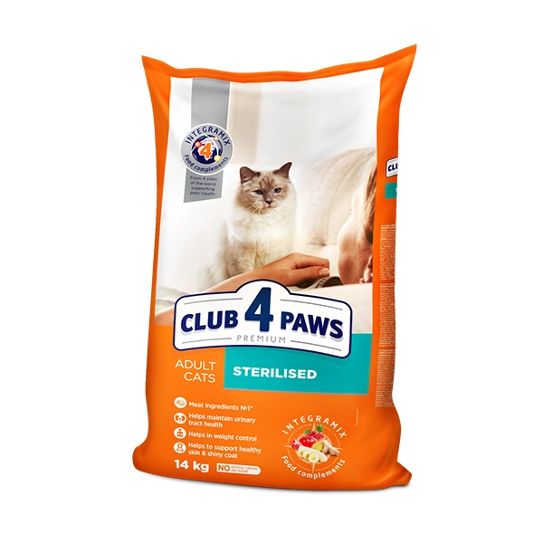 Club4Paws Premium Kısırlaştırılmış Kedi Maması 14 Kg - 1