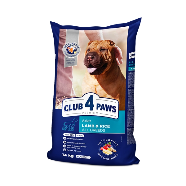 Club4Paws Premium Kuzu Etli Pirinç Yetişkin Köpek Maması 2 Kg - 2