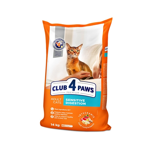 Club4Paws Premium Sensitive Digestion Yetişkin Kedi Maması 14 Kg - 1