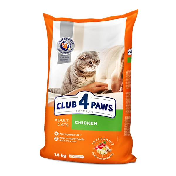 Club4Paws Premium Tavuklu Yetişkin Kedi Maması 14 Kg - 2
