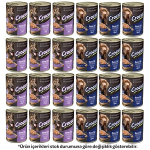 Crocus Karışık Köpek Yaş Maması 400 gr X 24 Adet