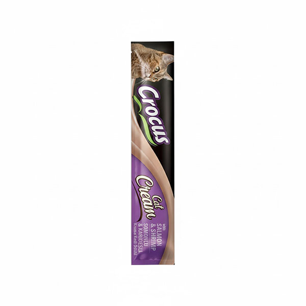 CROCUS KEDİ KREMASI SOMON & KARİDESLİ TEKLİ 15GR - 1