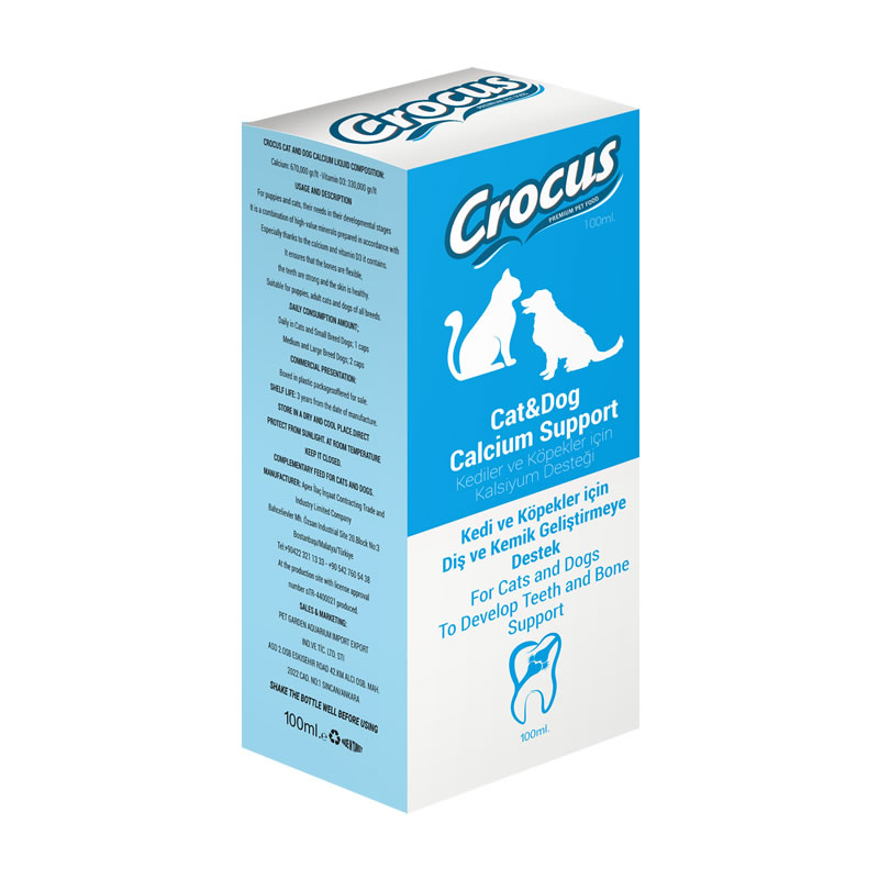 Crocus Kedi&köpek Kalsiyum Destek 100ml - 1