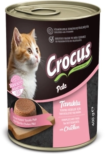 Crocus Yavru Kedi Tavuklu Pate Yaş Mama 400g