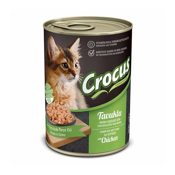 Crocus Yavru Kedi Tavuklu Yaş Mama 400 Gr - 1