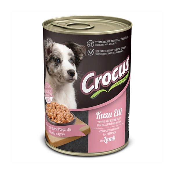 Crocus Yavru Köpek Kuzu Etli Yaş Mama 400 Gr - 1