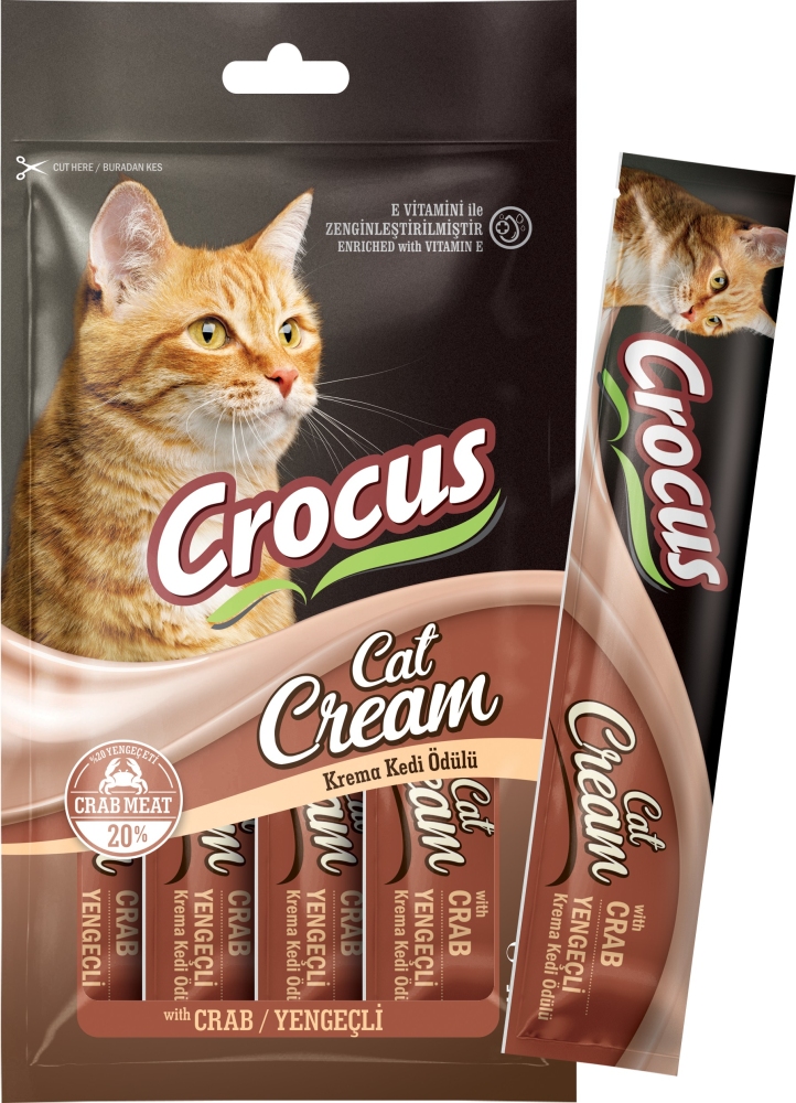 Crocus Yengeçli Kedi Krema Ödülü 4 x 15 gr - 1