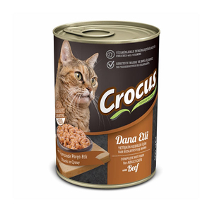 Crocus Yetişkin Kedi Dana Etli Yaş Mama 400 Gr