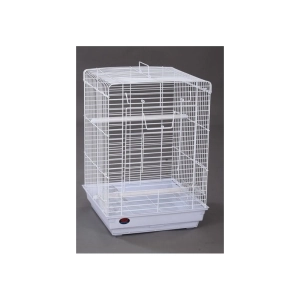 Dayang Büyük Boy Papağan Kafesi 40x40x58 cm Beyaz