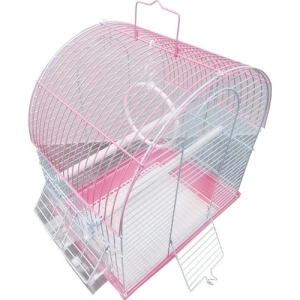 Dayang Davul Muhabbet Kuşu Kafesi Çift Kapılı Çift Renk 30x23x39 cm