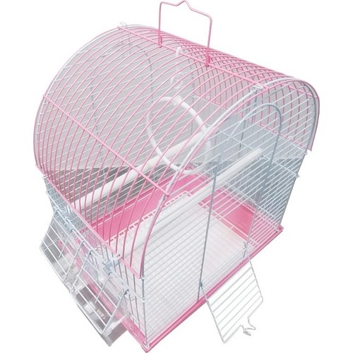 Dayang Davul Muhabbet Kuşu Kafesi Çift Kapılı Çift Renk 30x23x39 cm - 1