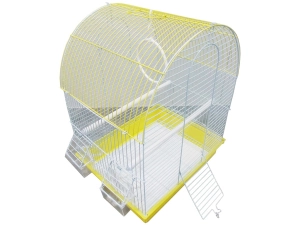 Dayang Davul Muhabbet Kuşu Kafesi Çift Kapılı Çift Renk 35x28x46 cm