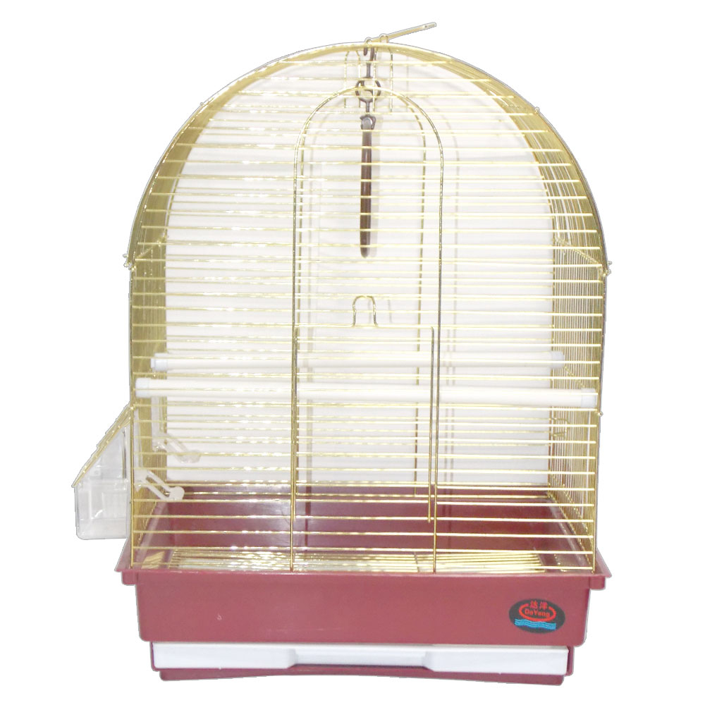 Dayang Davul Muhabbet Kuşu Kafesi İki Kapılı Renkli 35x28x46 cm - 1