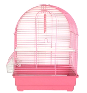 Dayang Davul Muhabbet Kuşu Kafesi İki Kapılı Renkli 35x28x46 cm