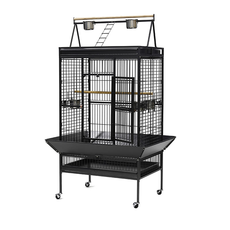 Dayang Dev Boy Papağan Kafesi Ayaklı Siyah 102.5x80x172 cm - 1