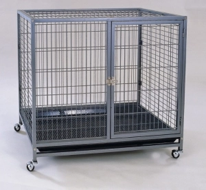 Dayang Galvaniz Tekerlekli Köpek Kafesi 95x57x87 cm