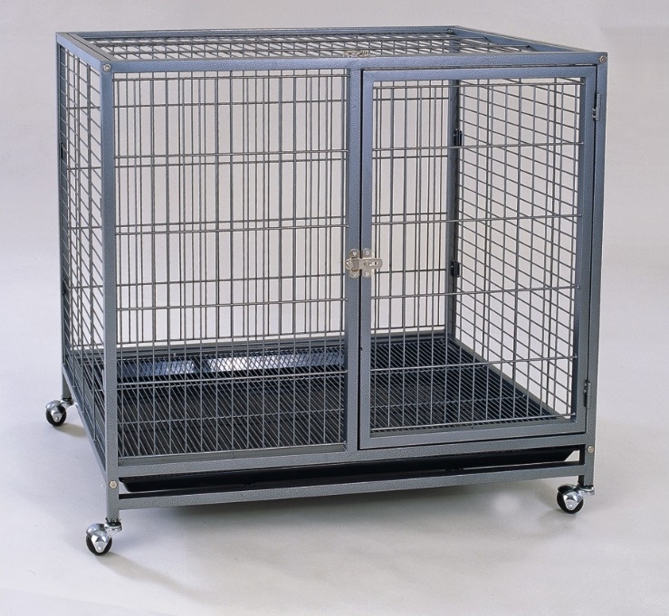 Dayang Galvaniz Tekerlekli Köpek Kafesi 95x57x87 cm - 1