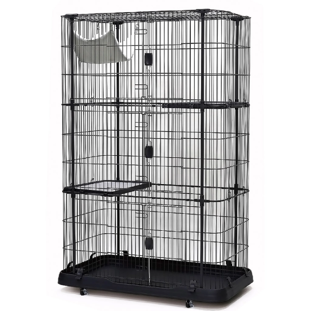 Dayang Kedi Kafesi Siyah109,3x63,8x115cm - 1