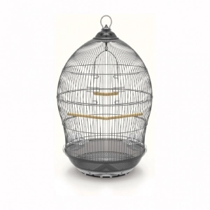 Dayang Kubbeli Kuş Kafesi (48.5x48.5x76 cm) Gri