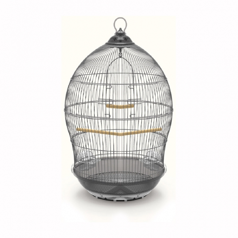 Dayang Kubbeli Kuş Kafesi (48.5x48.5x76 cm) Gri - 1