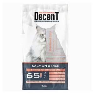 Decent Somonlu Kısırlaştırılmış Kedi Maması 15 Kg