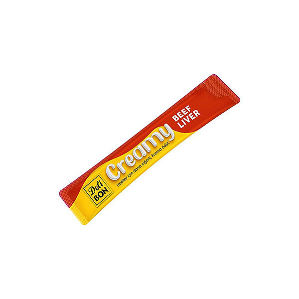 Delibon Creamy Dana Etli ve Ciğerli Kedi Ödül Kreması 15 g