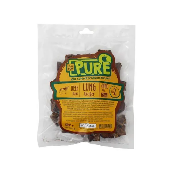 Delibon Kurutulmuş Dana Akciğeri Küp 100 gr - 1