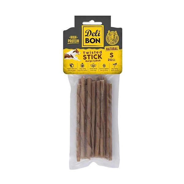 DELİBON DERİ BURGU ÇUBUK İNCE BOY 20Lİ PAKET NATUREL İNCE - 1