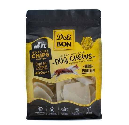 Delibon Cips Köpek Ödül Maması 400g - Beyaz - 1