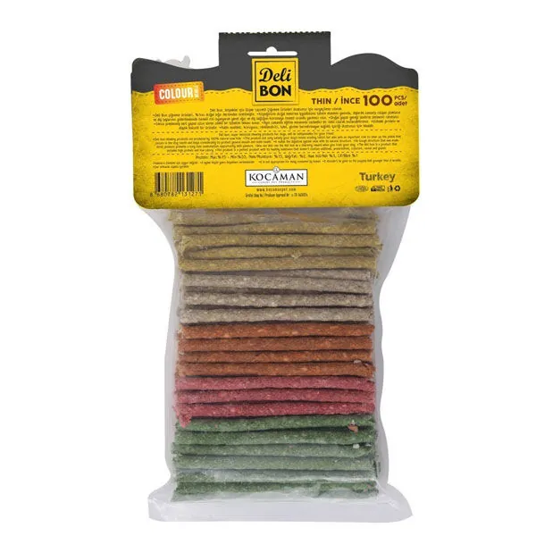 Delibon Deriden Munchy İnce Çubuk Karışık Renk 100 Adet - 2