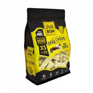 Delibon Deri Pres Kemik 7 Cm XS Boy 50'li Torba Beyaz 7CmX50Ad.