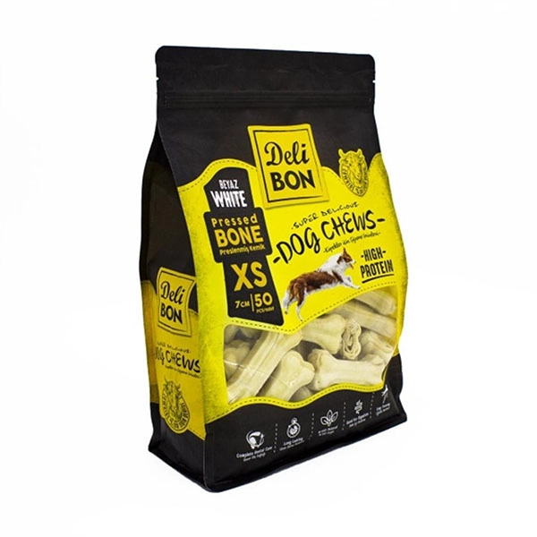 Delibon Deri Pres Kemik 7 Cm XS Boy 50'li Torba Beyaz 7CmX50Ad. - 1