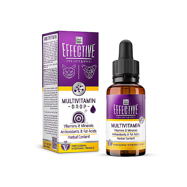 Delibon Effective Multivitamin Desteği Kedi ve Köpek Takviye Damlası 50 ml