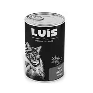 Deprem Yardım - Luis Parça Dana Etli Soslu Kedi Yaş Maması 400 GR X 24 Adet
