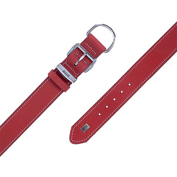 Doggie Deri Köpek Tasması 3.5x47-55cm (Kırmızı) - 3