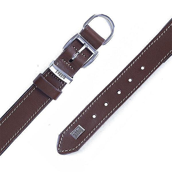 Doggie Deri Köpek Tasması 3x42-50cm (Kahve) - 3