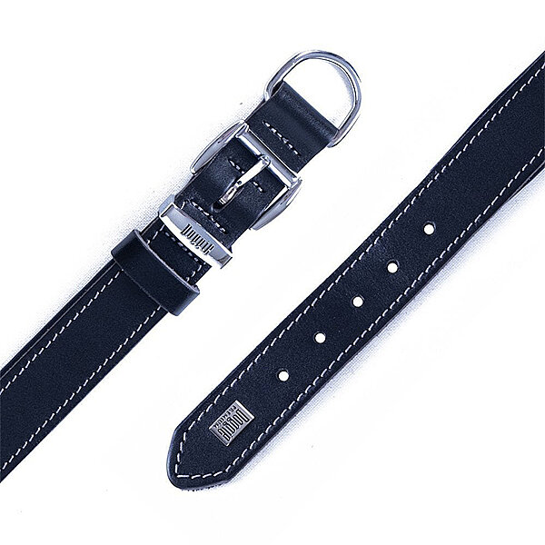 Doggie Deri Köpek Tasması 3x42-50cm (Siyah) - 3