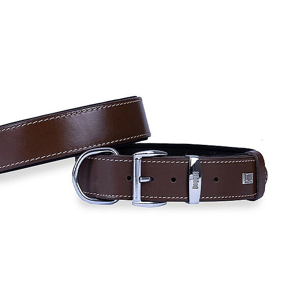 Doggie Deri Köpek Tasması 4x52-60cm (Kahve) - 2