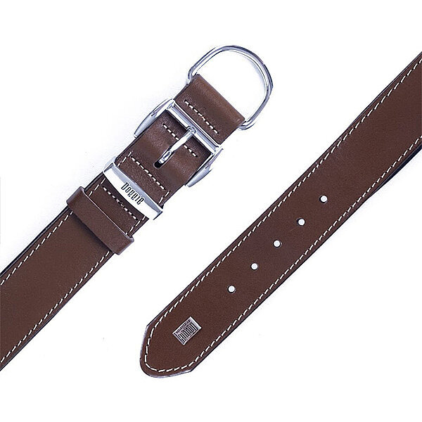Doggie Deri Köpek Tasması 4x52-60cm (Kahve) - 3