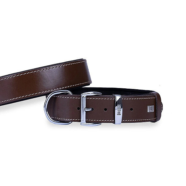 Doggie Deri Köpek Tasması 4x57-65cm (Kahve) - 2