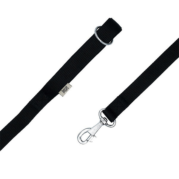 Doggie Dokuma Köpek Gezdirme Kayışı 2x140cm (Siyah) - 3