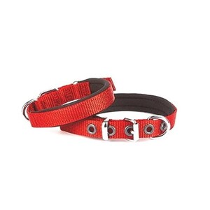 Doggie Dokuma Softlu Sade Köpek Boyun Tasması (1,5cm x 25-31cm -DSBT-1510 M) Kırmızı