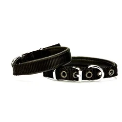 Doggie Dokuma Softlu Sade Köpek Boyun Tasması DSBT-1510 M Mavi - 2