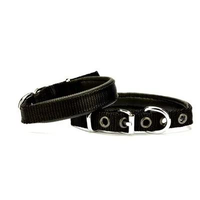 Doggie Dokuma Softlu Sade Köpek Boyun Tasması DSBT-1510 M Mavi - 2