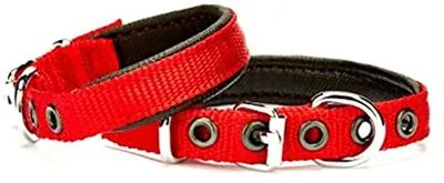 Doggie Dokuma Softlu Sade Köpek Boyun Tasması DSBT-1510 M Mavi - 4